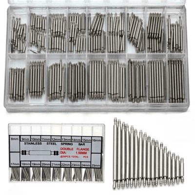 360pcs Stainless Steel Watch Band Spring Bars Kit 8 25mm Strap Link Pins For Watch Repair & Replacement 360pcs Stainless Steel Watch Band Spring Bars Kit 8 25mm Strap Link Pins For Watch Repair & Replacement