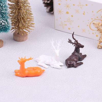 Nordic Christmas Reindeer Statue: Handcrafted Elk Deer Figurine For Home Decor BR