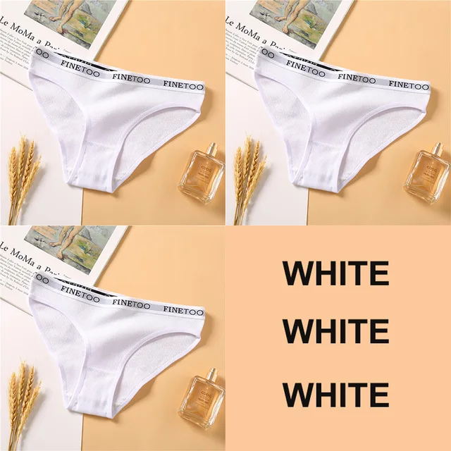 3PCS Women Cotton Underwear Panties Female Sexy Briefs Brand Band Waist Pantys Set Solid Color Intimates Lingerie For Gi 3PCS Women Cotton Underwear Panties Female Sexy Briefs Brand Band Waist Pantys Set Solid Color Intimates Lingerie For Gi Set 3 XL