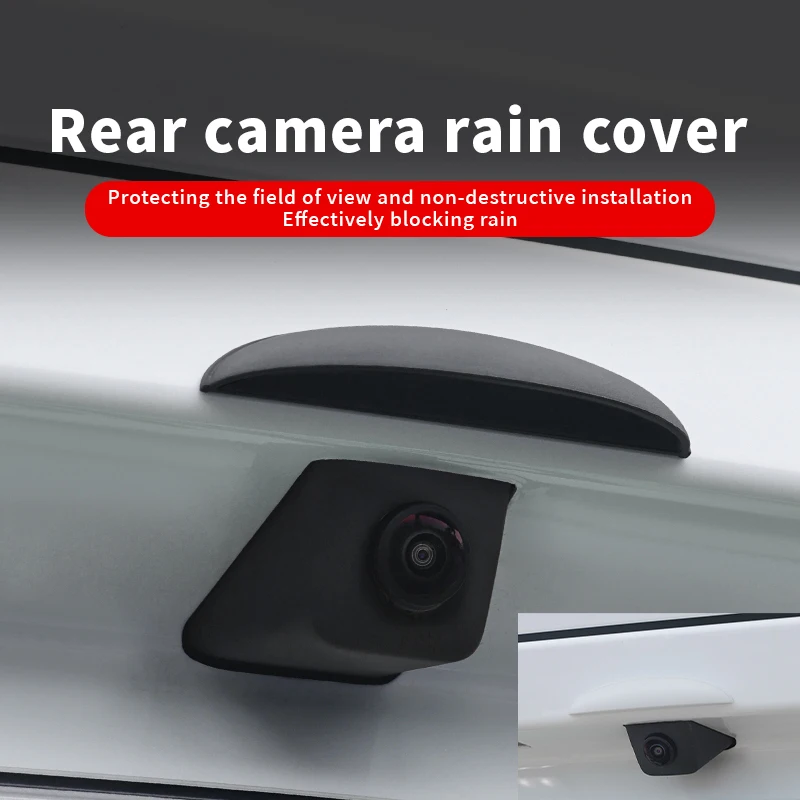 Auto Rückfahr Hinten Kamera Regen Abdeckung ABS Regen-Proof Auto Reverse Kamera Regen Schatten Abdeckung Wasserdichte Schild Auto Außen zubehör Image