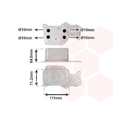 Van Wezel Ölkühler, Motoröl [Hersteller-Nr. 06013735] für BMW Image