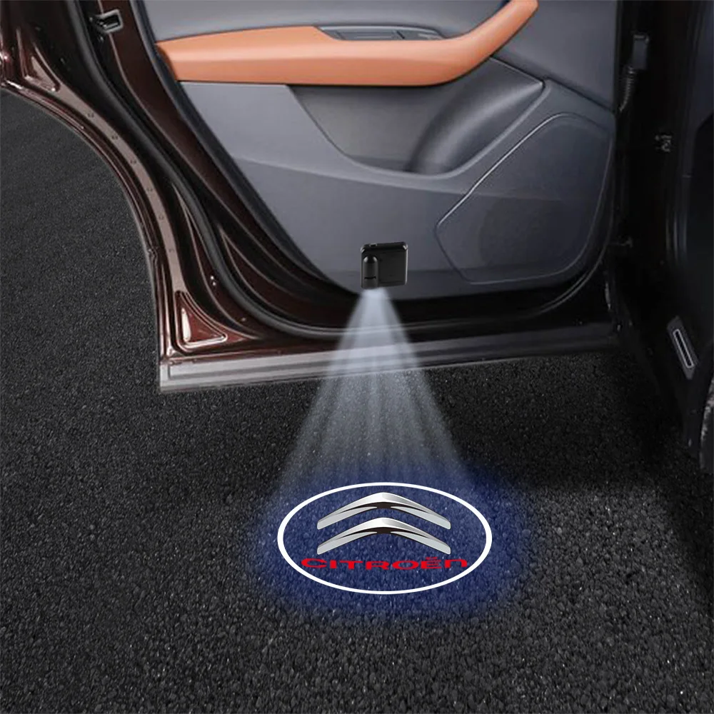 1PCS Ha Condotto La Porta Dell'automobile Luce di Benvenuto Lampada Del Proiettore Accessori Auto per Citroen C4 Picasso Xsara C5 Aircross Cactus C1 C2 C3 C6 C8