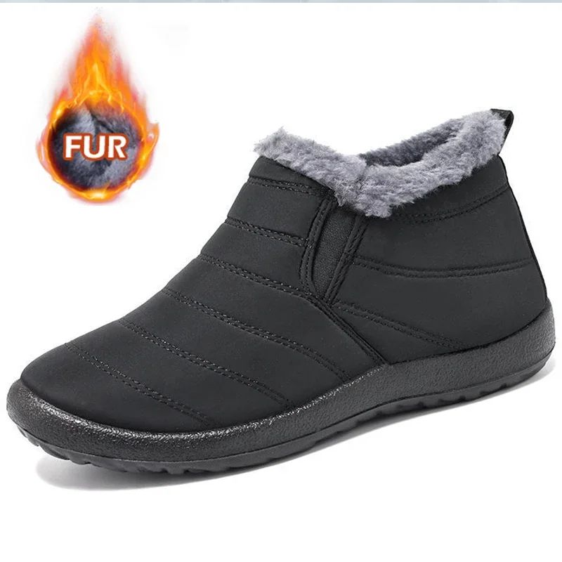 Unisex Stiefel Männer Schnee Warme Outdoor Herren Pelz Schuhe frauen Winter Stiefel Wandern Stiefeletten Männer Wasserdichte Arbeits Schuhe Schuhe