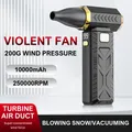250000 giri/min Ventilatore violento Potente ventilatore elettrico Pulitore per polvere portatile TypeC Ricarica 53 m/s Brushless Turbo Jet Ventilatore