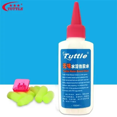 Tuttle Tasteless 100 ml wasserlöslicher anorganischer Kleber, Tischtennisschlägerkleber, leicht zu entfernend Image