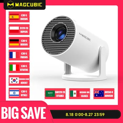 Magcubic-Projektor 4K Android 11 HY300 Pro Wifi6 290ANSI Allwinner H713 BT5.0 1080P 1280*720P Cinema Outdoor tragbarer Projektor Image