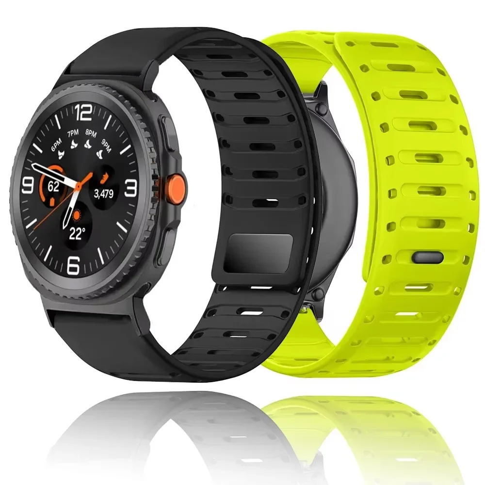 22 mm Silikonarmband für Huawei Watch 5/4/3 GT5-4-3-2 46 mm magnetisches Armband für Amazfit Bip 5-6/Balance 2 Xiaomi Watch S4 S3 S2 Image