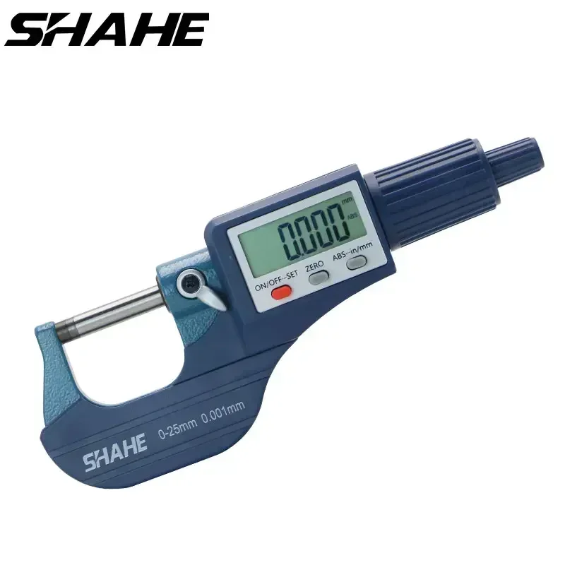 Shahe 0-25/25-50/50-75/100 mm Mikron Digitales Außenmikrometer Elektronisches Mikrometermessgerät 0,001 mm Digitale Werkzeuge Messschieber Image