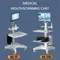 Carrello per attrezzi dentali Carrello per scanner intraorale con supporto per vassoio Carrello per armadio mobile Carrello per scanner orale per clinica dentista