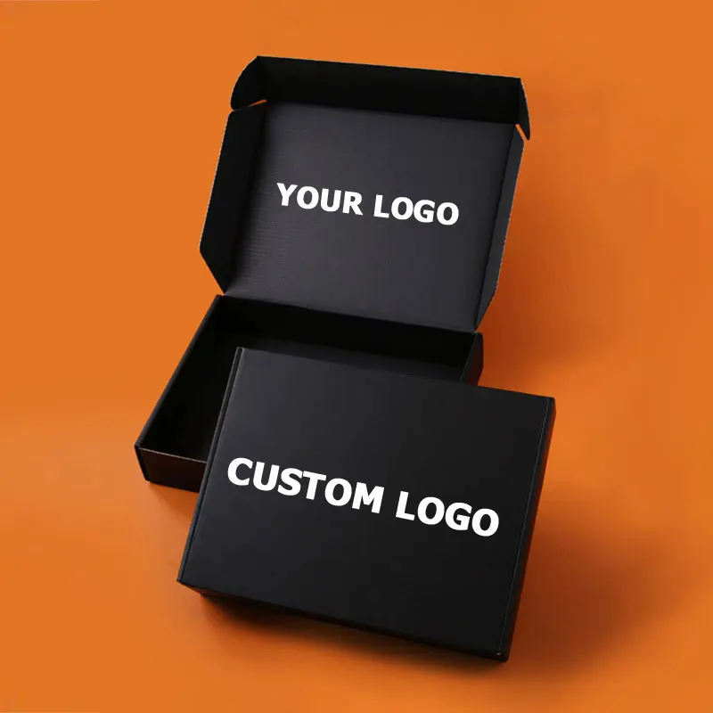 5pcs Print Gift Box Logo Cosmetics Shirt Wig Gift Box Wedding Party Paper Box Folding Clothing Custom Airplane Box Packing Logo