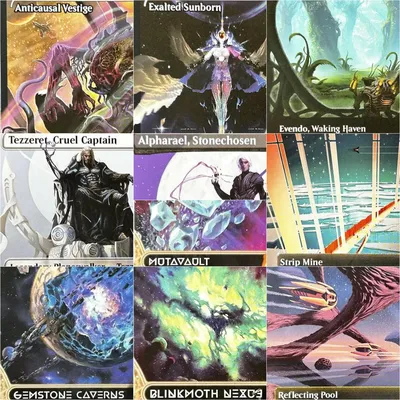 Holo EOE/EOS (altes Grab/ergesalzenes Sunborn) Magische Proxy-Karten, schwarz, hochwertige Sammelbrett-Spielkarten Image