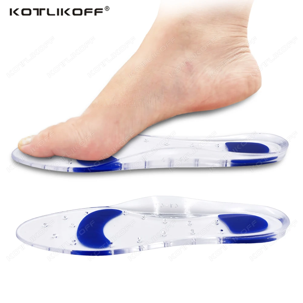 2/4 PCS Silikon Gel Medizinische Plattfuß Einlegesohlen Für Schuhe Männer Frauen Arch Support Plantarfasziitis Relief Fuß Gesundheit Schuh Pads