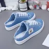 2025 frühling Sommer Frauen Leinwand Sneaker Low Top Denim Turnschuhe Damen Lace-Up Flache Leinwand Bord Schuhe Weibliche sapatos femininos