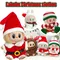 Vestiti per bambole Labubu natalizieSet di cappelli maglione per Mini Idol V1 V2 V3, caldo vestito di peluche per le vacanze, regalo di Babbo Natale per collezionisti