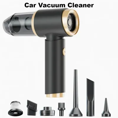 6-in-1 kabelloser Auto-Staubsauger mit integrierter Saug- und Blasvakuumkombination, tragbare Bodenreinigungsmaschine für den Haushalt Image