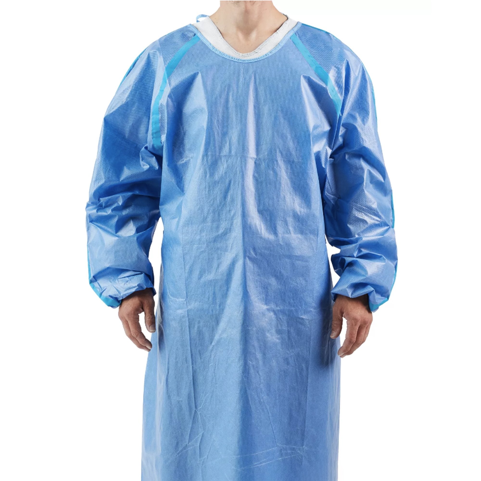 Cardinal Health Chemotherapy Procedure Gown One Size Fits Most Blue NonSterile AAMI Level 4 Disposable (1253174_BG)