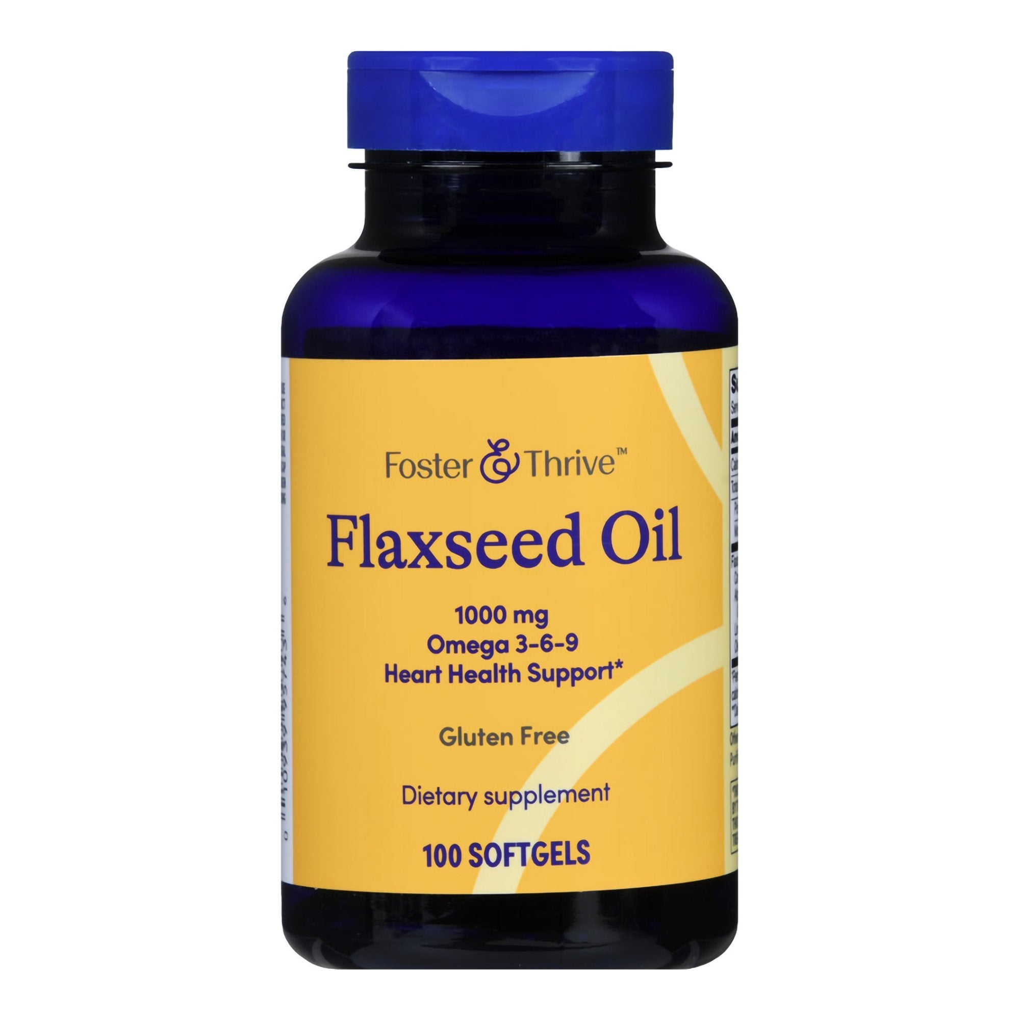 Foster & Thrive Dietary Supplement Flaxseed Oil 1,000 mg Strength Softgel 100 per Bottle (1238891_BT)