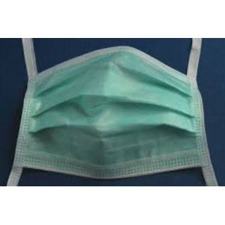 Cardinal Health Surgical Mask Anti-fog Adhesive ASTM Level 1 Tie Closure One Size Fits Most (1036703_CS) 300/CS Cardinal Health™ Protective Masks & Re