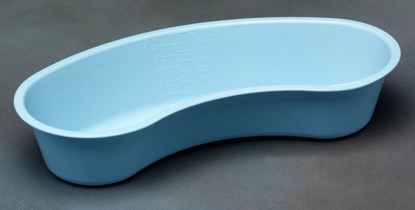 Cardinal Health Sterile Emesis Basin Light Blue 20 oz. Plastic Single Patient Use (774811_CS)