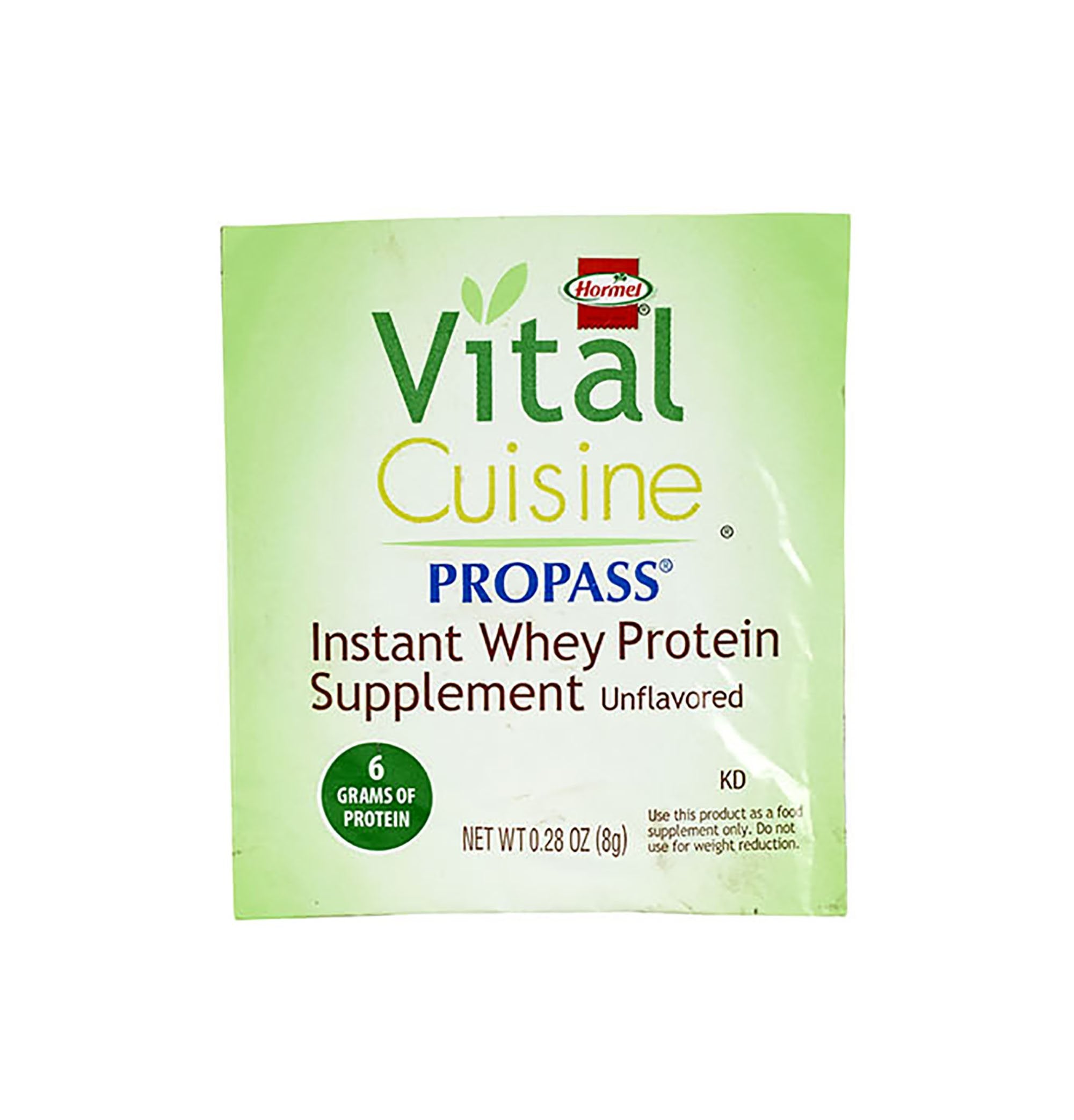 Hormel Vital Cuisine PROPASS Oral Supplement Unflavored Powder 0.28 oz. Individual Packet (581333_EA) 1/EA Hormel Vital Cuisine® PROPASS® Oral Supplem