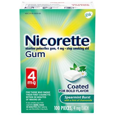 Nicorette Stop Smoking Aid 4 mg Strength Gum (1230560_CT) 100/CT Nicorette® Smoking Suppressors