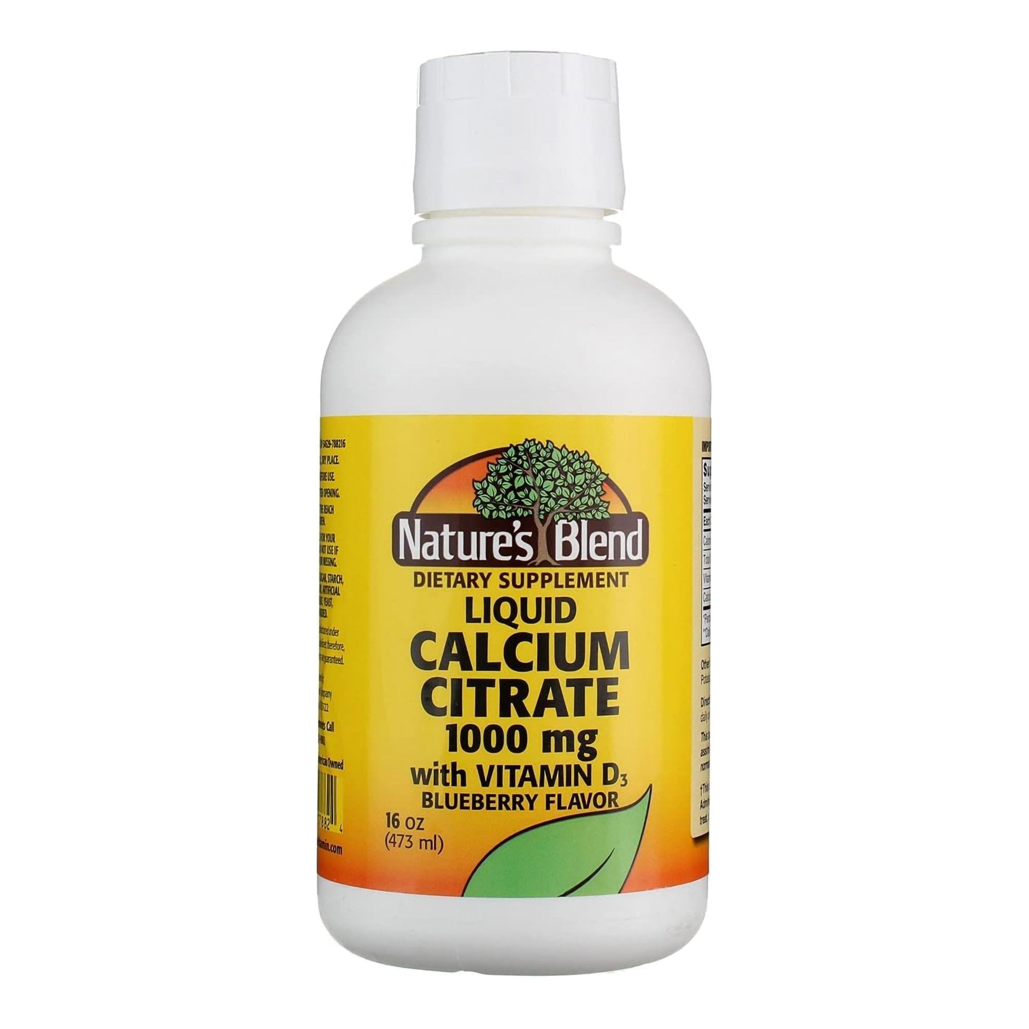 Nature's Blend Joint Health Supplement Calcium Citrate / Vitamin D3 1,000 mg Strength Liquid 16 oz. Blueberry Flavor (1227503_EA) 1/EA Vitamin Supplem