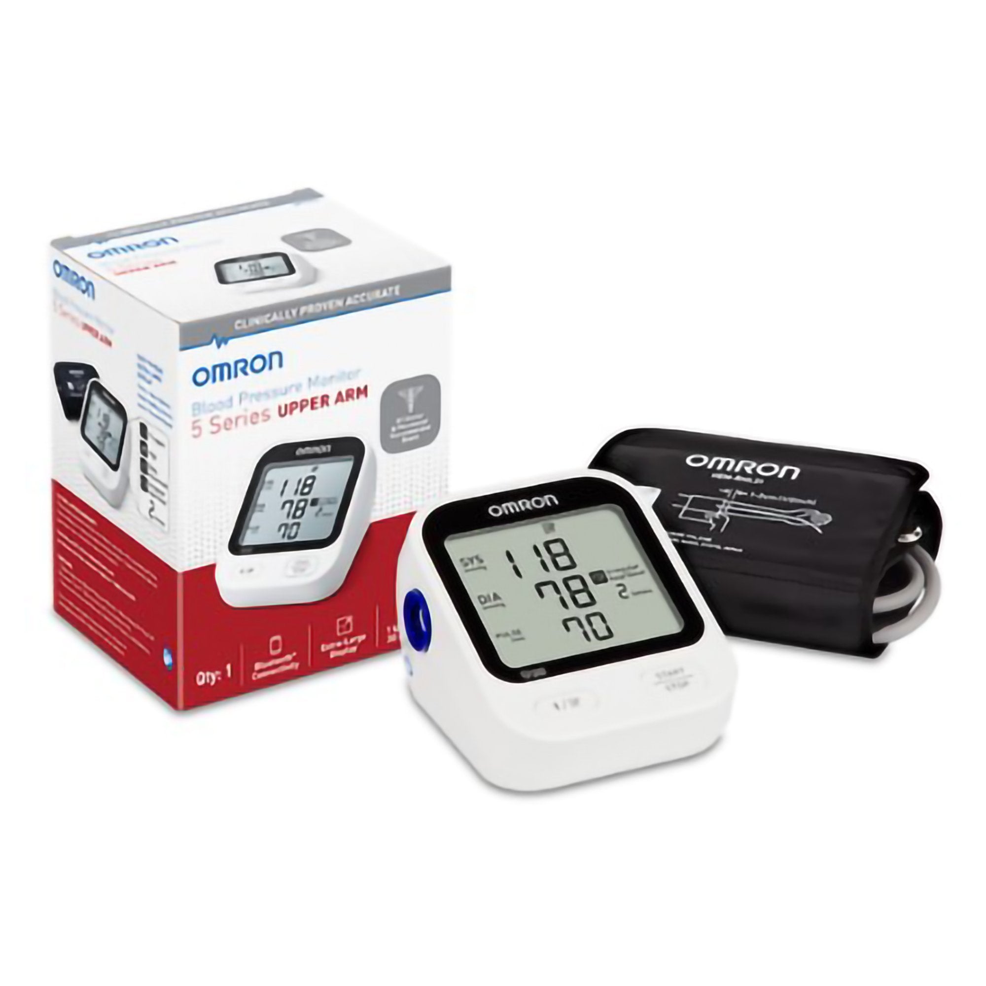 5 Series Home Automatic Digital Blood Pressure Monitor Adult Cuff 9 to 17 Inch Desk Model (1259673_EA) 1/EA 5 Series® Blood Pressure Monitors