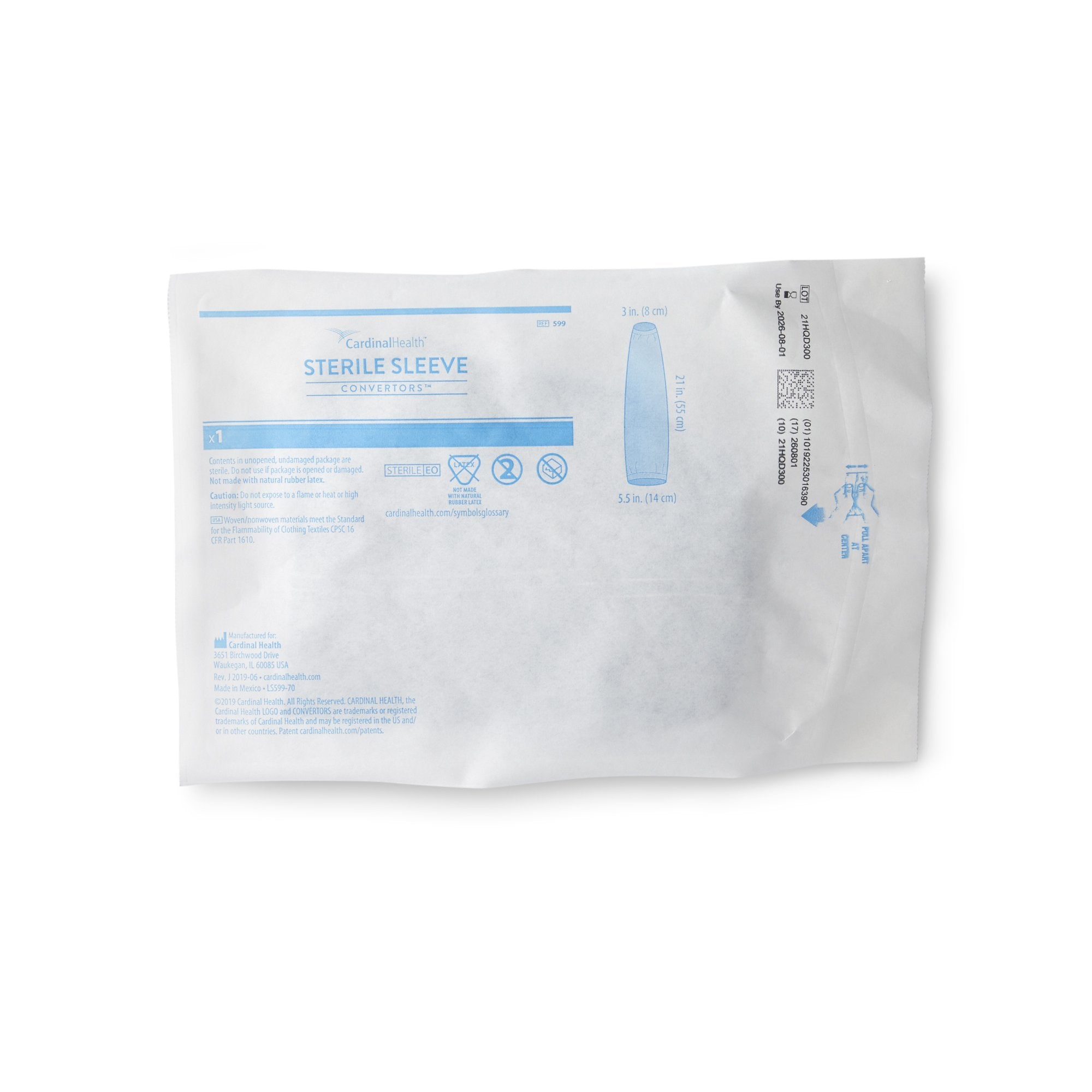 Cardinal Health Sleeve Protector One Size Fits Most Sterile Disposable (540257_BX)