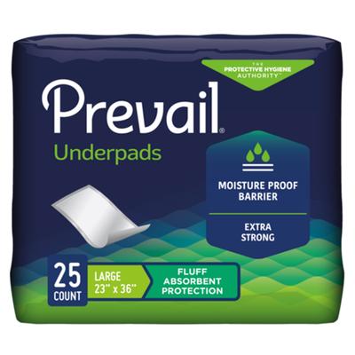 Prevail Disposable Underpad 23 X 36 Inch Fluff Light Absorbency (1227006_CS)