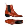Tommy Hilfiger Damen Stiefelette, Gr. 42, orange, Leder