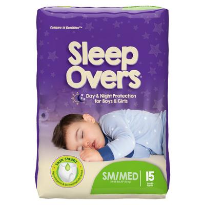 Cuties Sleep Overs Unisex Youth Absorbent Underwear Pull On with Tear Away Seams Small / Medium Disposable Heavy Absorbency (713142_BG)