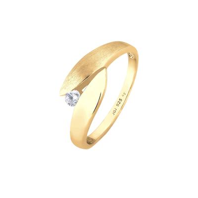 Elli Solitär Wickelring Zirkonia 925 Silber 54 Damen Image
