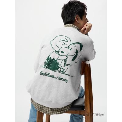 Uniqlo - Peanuts Ut Graphic Sweatshirt - Grey - XXL