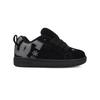 Sneaker DC SHOES "Court Graffik Se", Kinder, Gr. 2(33), schwarz (schwarz, schwarz, grau), 87, 6% Leder, 12% Synthetik, 0, 4% Polyester, Schuhe