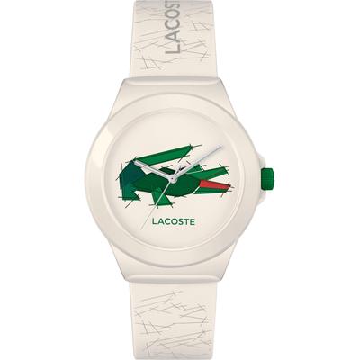 Quarzuhr LACOSTE "NEOCROC", weiß, Armbanduhren, Damen, Armbanduhr, Damenuhr, Silikonarmband, analog Image