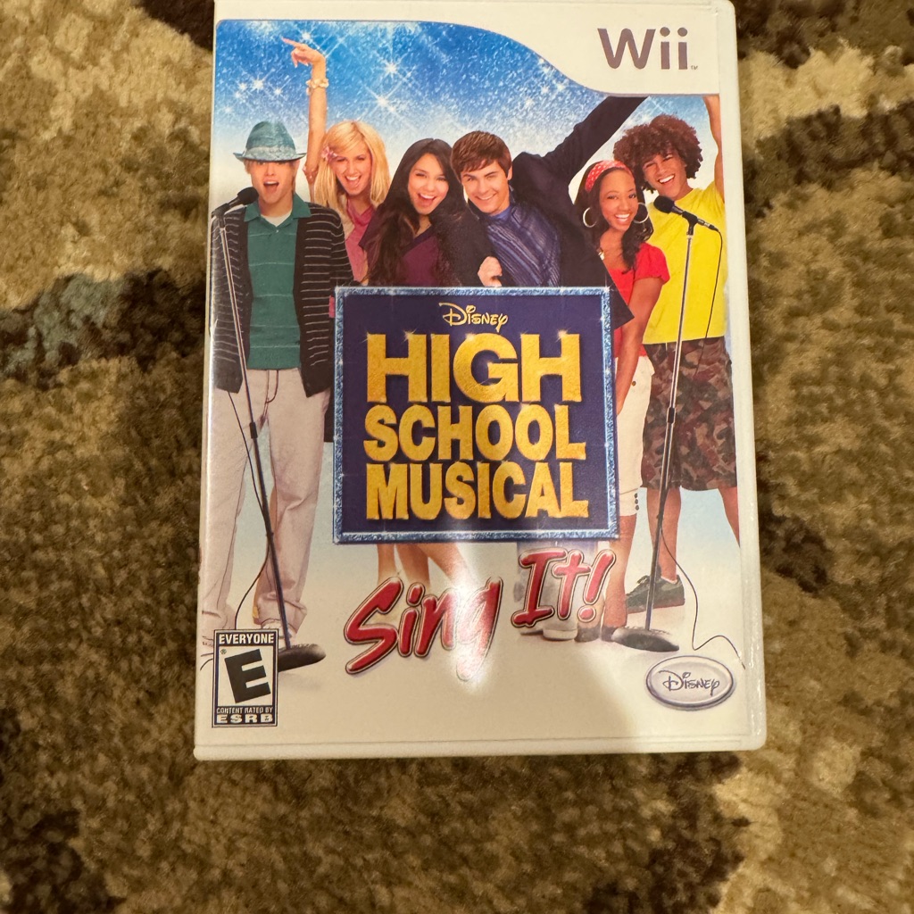 Disney Video Games & Consoles | Disney High School Musical Sing It! Wii Game With Blue And Red Cover | Color: Blue/Red | Size: Os