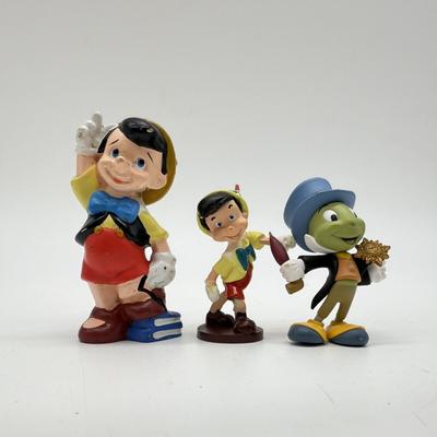 Disney Toys | Disney Pinocchio Figure Cake Topper Toy Lot Of 3 Jiminey Cricket | Color: Red | Size: Osbb
