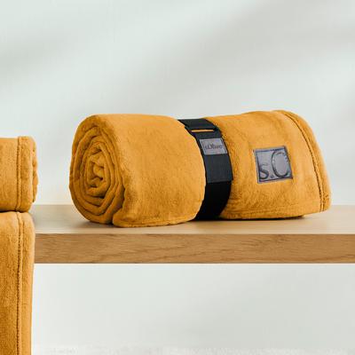 Wohndecke S.OLIVER "s.Oliver Decke Kuschelsoft", gelb, B:150cm L:200cm, Wohndecken, 150 x 200 cm (Breite x Länge), in bunten Farben Image