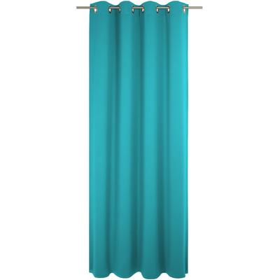 Vorhang WIRTH "Dim out", blau (türkis), B:142cm H:215cm, Polyester, Gardinen, nach Maß Image