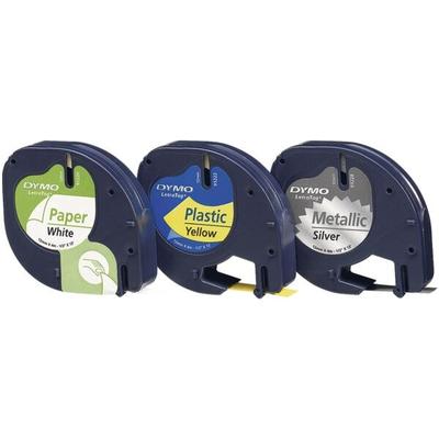 Dymo Beschriftungsband-Set »LetraTag 91241« 3-mal 12 mm x 4,0 m silber, 1.2 cm Image