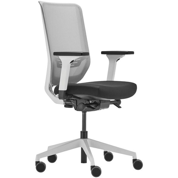 Trendoffice Bürostuhl »to-sync work mesh weiß« mit Armlehnen weiß, 57 cm Image