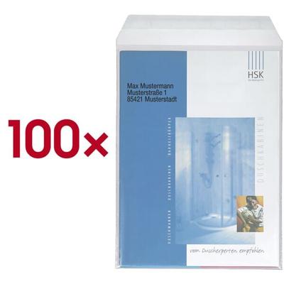 docuCARE 100er-Pack Folienversandtaschen »ohne Fenster« DIN C4 transparent Image