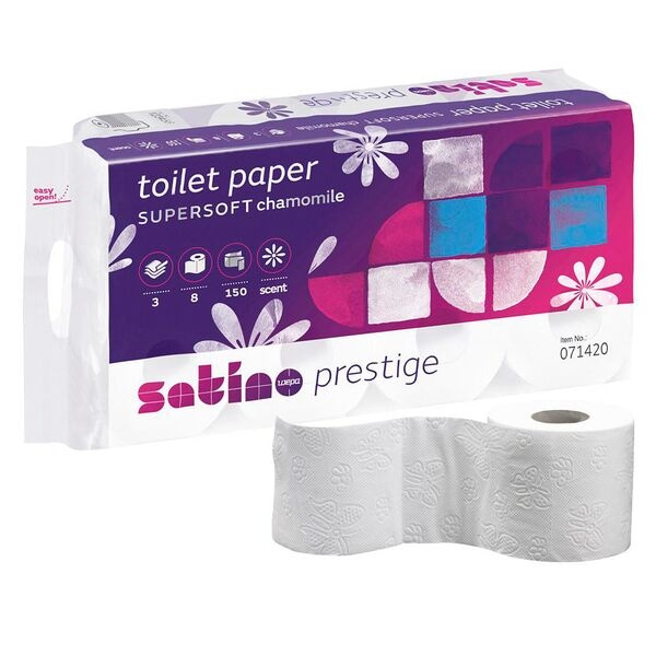 wepa Toilettenpapier prestige Kamille 3-lagig 8 Rollen Image