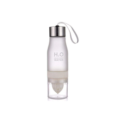 H2O Fruit Infusion Water Bottle Perfect Gift For Fitness & Yoga Lovers White