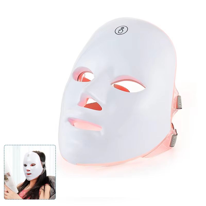 Wireless Photon Rejuvenation LED Beauty Mask 7 Color Face And Neck Therapy face 1200mah