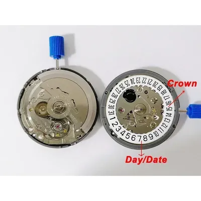 Automatic Movement Jewels Self Winding High Accuracy Premium Replacement For Dial Mods At Date Position white At 6
