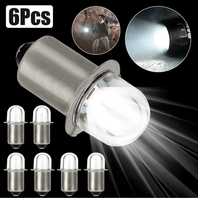 3V White LED Flashlight Bulb Upgrade For C And D Cell Model PR Flange Flashlights, Torch Lamp Replacement Light 3V White LED Flashlight Bulb Upgrade For C And D Cell Model PR Flange Flashlights, Torch Lamp Replacement Light