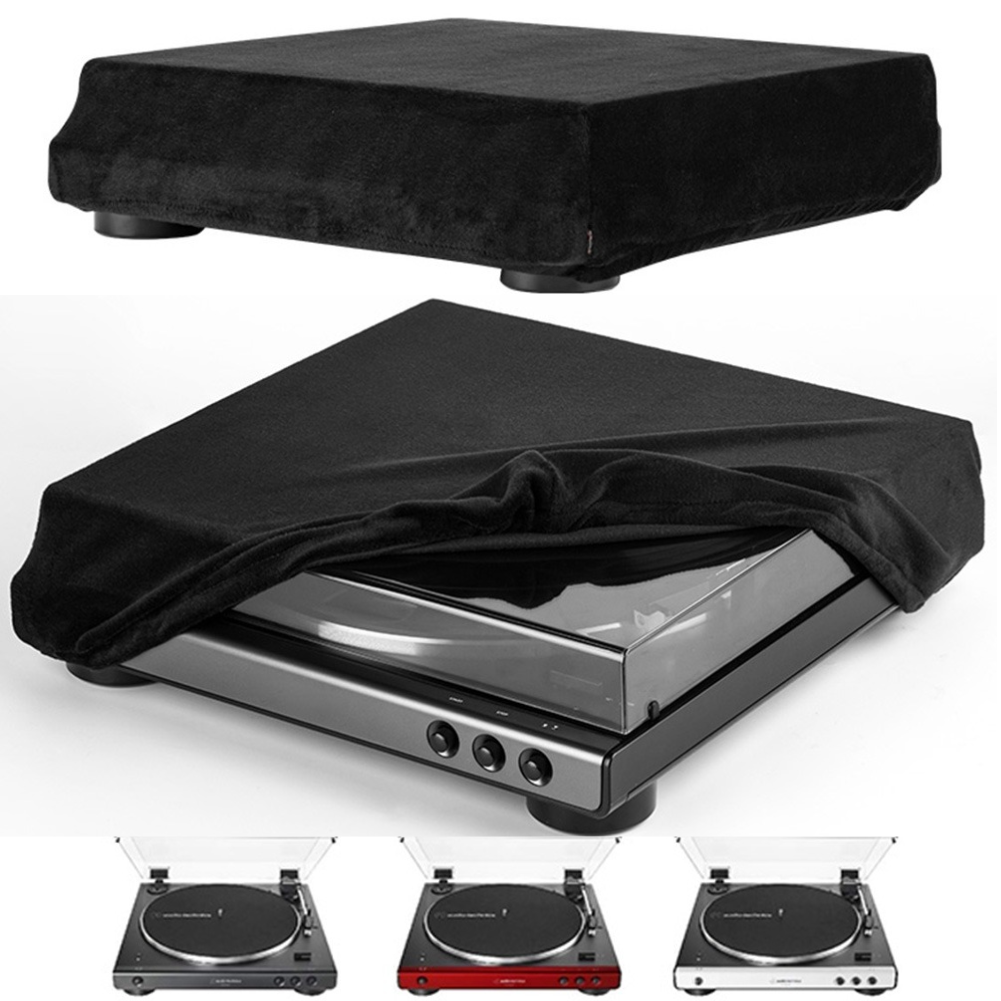 Turntable Dust Cover Spandex High Elasticity Turntable Sleeves Foldable Turntable Dust Case Sleeve For Audio Technica AT LP60XBT 1pcs