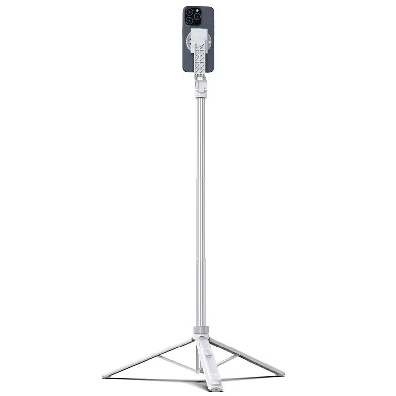 Overhead Selfie Stick Tripod With MagSafe & Remote Control white
