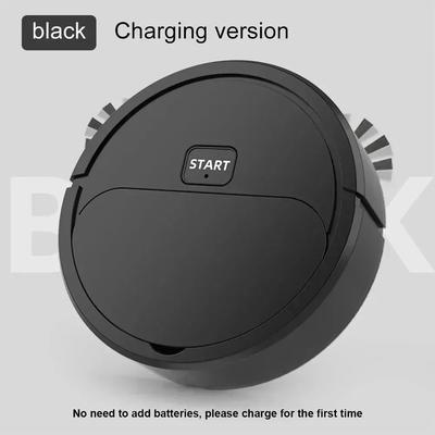 3 in 1 Sweeping Robot Automatic Vacuum Cleaner, Mini Home Cleaning Machine For Floor Cleaning black